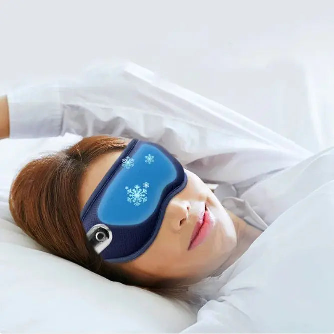 Cold And Hot Ice Compress Vibration Intelligent Eye Massager