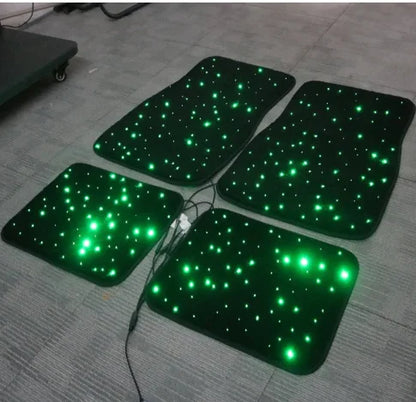 Fiber Optic LED Car Foot Mat