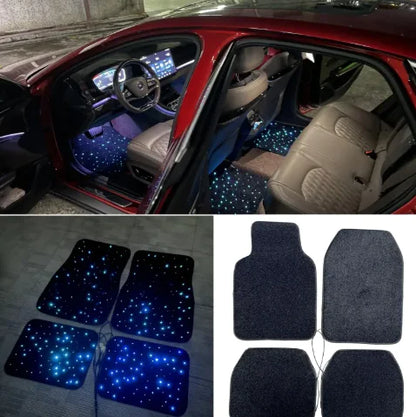 Fiber Optic LED Car Foot Mat